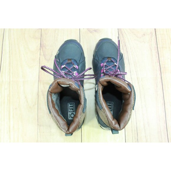Oboz Sapphire Mid B-Dry Waterproof Insulated Hiking Boots Size 8.5 Blue Brown - Picture 7 of 9